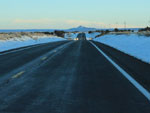 Primeira luz na neve Arizona