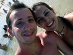 Estamos na praia do Camacho no municipio de Jaguaruna: Eu (Julie) e meu grande amigo Felipe.Aproveitando o dia de sol e nos divertindo muito