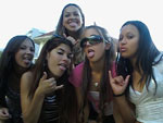 Martiele e as amigas Carina, Deby, Sara,Leticia e Lidia