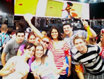 Lucas Kraus e amigos esperando o show do Skank no Planeta RS 2009. Jnior, Luana, Marina, Aline, Daiana, Nathlia, Lucas e Alan