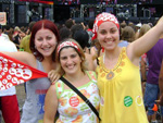 Camila Michelsen, Lucelia Cavalheiro e Daiana Martins curtindo o Planeta