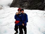 Keila Cristina Brockveld e Dalmir Montagna, de Blumenau, em Franz Josef Glacier, Nova Zelndia - Dezembro de 2009