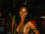 Penultimo ensaio sa Estado Maior da Restinga, na foto uma das Ninjas do Samba de Janaina Maia, a mulata Paulinha Pires