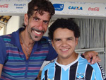 Emanuel Robison dos Santos e Mr. Pi no Villa del Mar