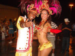 Casal de passistas da Unidos da Vila Mapa, no Carnaval 2009, Helen e Riverino.
