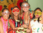 Na praia de Imb. Carnaval antecipado no Reveillon de 2010, com as famlias Porciuncula, Sallin, Rodrigues, Magnus, Drews e Saraiva