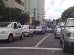 Congestionamento nos centros da cidade pouco antes do incio do desfile