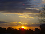 Essa foto  do pr-do-sol em Lagoa Vermelha. LIndo demais!