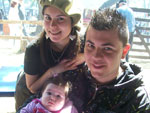 Jennifer, Rafael e Jlia, passeando no Harmonia