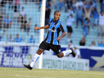 Aos trinta e seis minutos de jogo, Borges marcou o segundo gol do Grmio no jogo