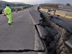 Terremoto destruiu ponte sobre a Ruta 5