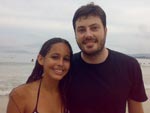Rejane Pereira ao lado de Danilo Gentili, do Programa CQC