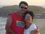 Sergio Pezzin com a minha familia no passeio em Torres, no Morro do Farol