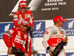 Alonso, Massa e Hamilton formaram o primeiro pdio da temporada 2010