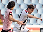 Udinese 3x2 Palermo - Campeonato Italiano - Os jogadores Aleksandar Lukovic e Javier Pastore