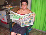 Claudete Iz diz que o Dirio  o seu vcio de todo o dia 