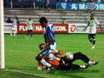 Leonardo desperdiou chance cara a cara com o goleiro Wilson