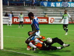 Leonardo desperdiou chance cara a cara com o goleiro Wilson