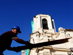 Igreja de La Divina Providncia foi duramente atingida pelo tremor
