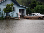 Imagem do alagamento em Lages