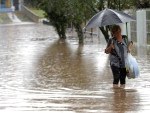 Imagem do alagamento em Lages