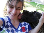 Rufus agradecendo e dando carinhos!!!