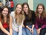 Angela Monego, Luiza Alves, Lisian Beltrame e Amanda Moraes