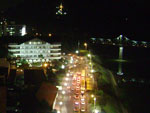 Vista noturna do centro de Blumenau.