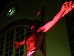 Encenao da morte e ressurreio de Cristo na Catedral Santo Antnio em Chapec.