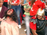 Sexta-feira Santa em Lages. A encenao da paixo e morte de cristo foi no morro da cruz