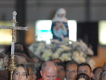 Encenao da Paixo de Cristo no dia de sua morte, foi feita por fiis na Igreja Senhor Bom Jesus, em Joinville