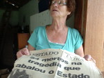 Normelia da Silva Caetano, moradora da localidade de Ratones, presenciou o acidente