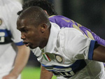 Fiorentina 2x2 Internazionale - Campeonato Italiano - Samuel Eto'o, jogador da Inter e Riccardo Montolivo, da Fiorentina
