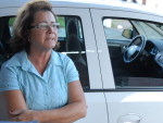 Dona Iraci Ferreira Bonkovisky 51 anos e trabalha a10 anos como taxista e diz ter optado pelo profisso pois toda sua famlia  de taxistas. Diz nunca ter batido nem levado multa.