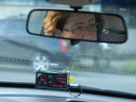 Dona Iraci Ferreira Bonkovisky 51 anos e trabalha a10 anos como taxista e diz ter optado pelo profisso pois toda sua famlia  de taxistas. Diz nunca ter batido nem levado multa.