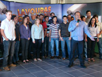 Todas as quatro equipes que participaram do projeto reunidas no programa Rural Meio-Dia