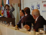 Pr-candidata do PT  Presidncia, Dilma Rousseff, visita Caxias do Sul.