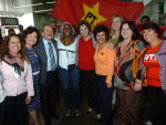 Pr-candidata do PT  Presidncia, Dilma Rousseff, visita Caxias do Sul.
