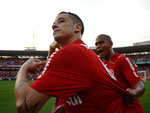 O argentino D'Alessandro foi o autor do gol da virada aos 36 minutos do segundo tempo e garantiu a vitria para o Inter