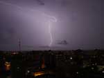 A chuva chegou a Pelotas s 21h de segunda-feira
