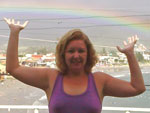Olha que foto maravilhosa. Ela foi tirada em Garopaba, no dia do meu aniversrio, em 19.02.2010 (foi presente de Deus e de Santa Catarina). Amei! Foram as frias mais lindas que tive. Amo essa cidade, quero ir morar a. - Rosangela Schimit, de So Leopoldo - RS -