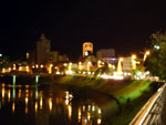 Centro de Blumenau  noite.