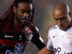 Time de Vagner Love levou a melhor sobre o de Roberto Carlos