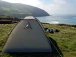 Na foto, acampamento na Irlanda