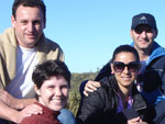 Daniela, Jorge, Sabrina e Robisson em um passeio ao Morro da Igreja (Urubici/SC). Fomos conhecer a to famosa Pedra Furada... Passeio espetacular e o dia tambm cooperou... - Foto de Daniela Patricia Padilha, de Palhoa - SC -