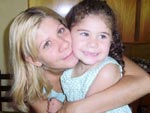 Louise e sua me no dia de seu aniversrio 