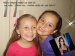 MInhas filhotas e eu ....amo!!!!!!! Clarice ..Bianca,,,Adriana a me mais feliz do mundo..de ter duas jias raras iguais as minhas filhas