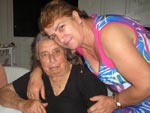 Zelha no seu aniversario de 54 anos,junto com sua me que hoje no est mais entre ns