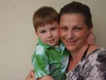 Helenita Pavesi: Me Helenita e seu filho Caio Augusto Moresco em um momento de muito carinho. 