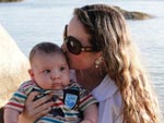 Mariana Dambros Bravo: meu filho Luiz Fernando e eu Mariana. 